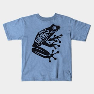 Dart frog - Protect the rainforest Kids T-Shirt